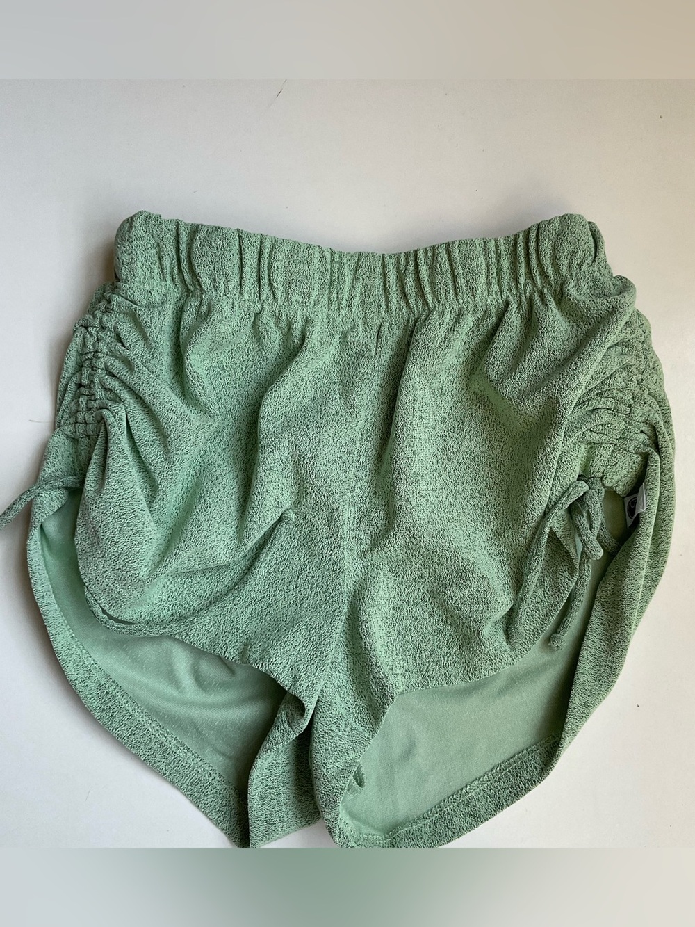 Five Dancewear High Tie Sage Green Shorts